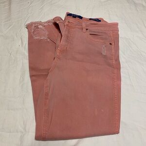 Revelry Coral Skinny Cropped Jeans